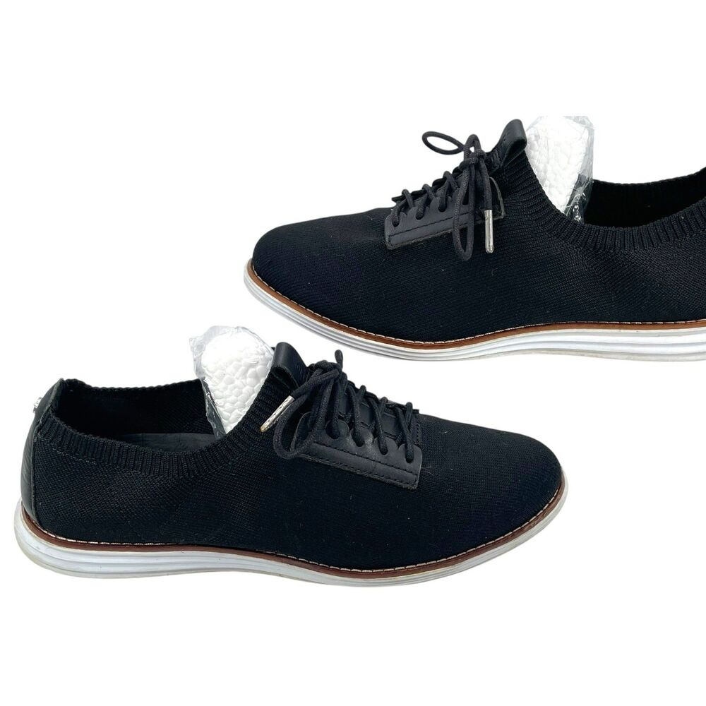 Cole Haan Zerogrand Stitchlite Black Knit Oxford Shoes Men’s 8.5B